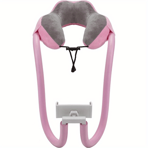 ReisLuxe Verstellbare Nackenstütze mit Handyhalter - Für Komfort und Bequemlichkeit