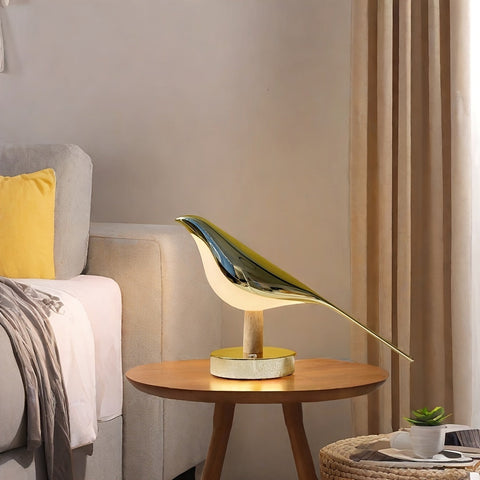 Vogelartige LED Lampe - Eleganz und Ruhe in jedem Raum