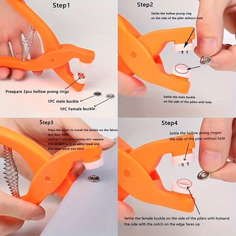 Snap Kits Set – Praktische Druckknöpfe für Kleidung und DIY-Handarbeiten