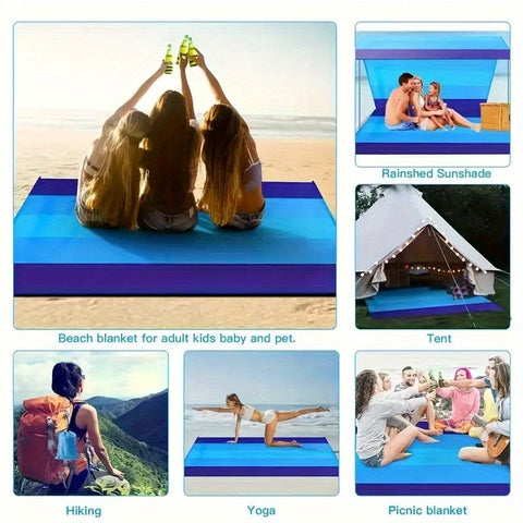 Extra große wasserdichte Stranddecke - Leichtgewichtig und ideal für den Outdoor-Einsatz