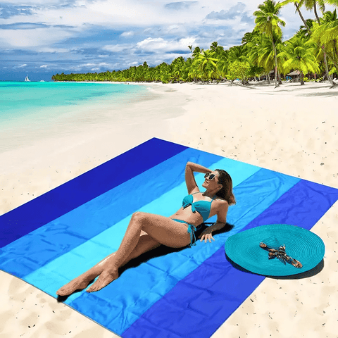 Extra große wasserdichte Stranddecke - Leichtgewichtig und ideal für den Outdoor-Einsatz