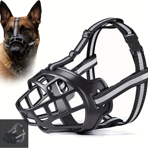 Verstellbarer Hundemaulkorb – Atmungsaktiv und Sicher für Training und Spaziergänge