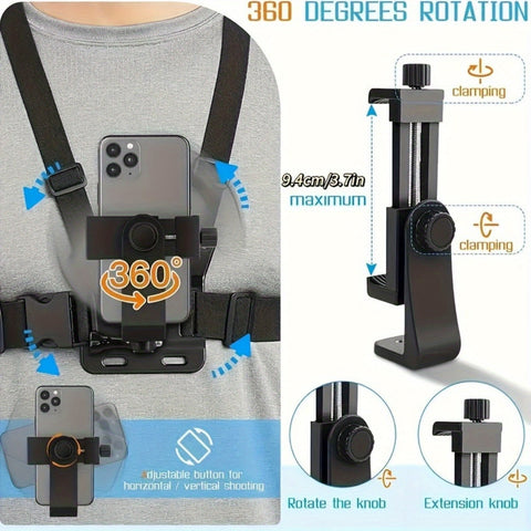 Handsfree Brustgurt - Für Einfaches Filmen und Fotografieren