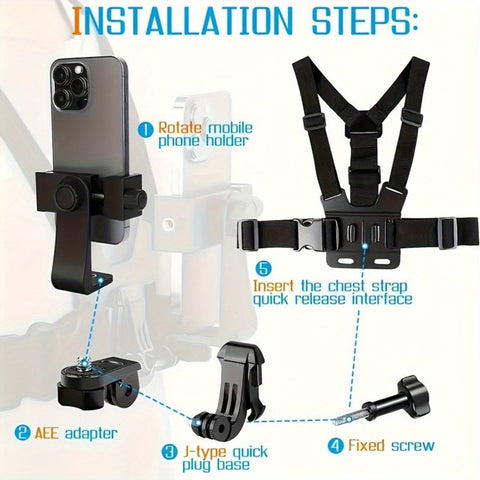 Handsfree Brustgurt - Für Einfaches Filmen und Fotografieren