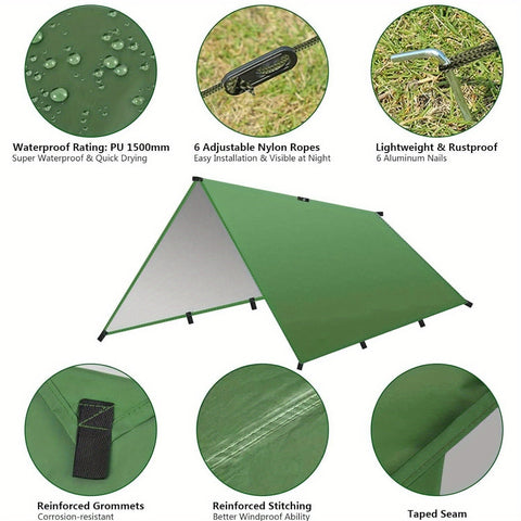 Campingvorzelt 3x3 Meter - Wasserdicht und Windbeständig