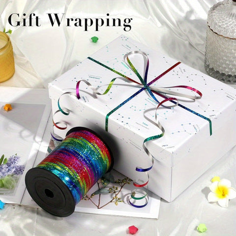 Holografisches Curlingband-Set – Perfekt für Partydekorationen und Geschenkverpackungen