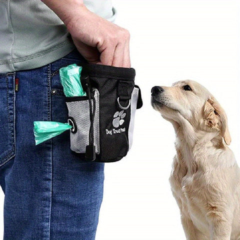 Hunde Leckerli Tasche mit Müllbeutelspender – Ideal für Training und Spaziergänge
