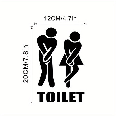 Fröhliche Toilettenaufkleber - Für Ein Kreatives Badezimmer