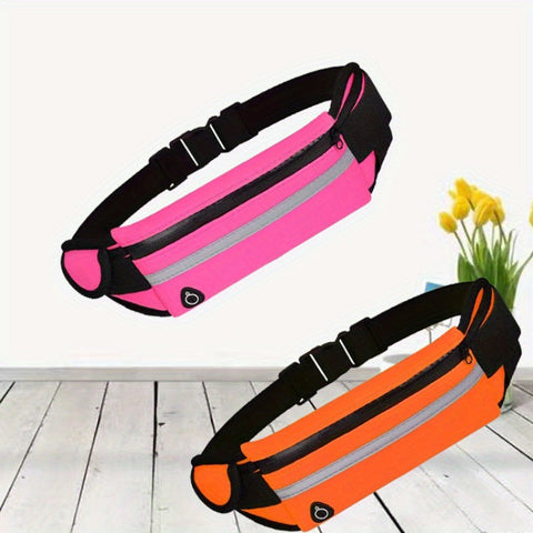 Kompakte Reflektierende Sport-Hüfttasche – Wasserdichter Handyhalter und Flaschenhalter für Laufen und Fitness