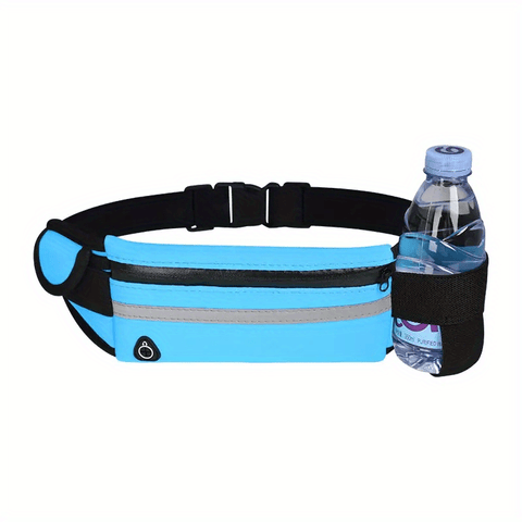 Kompakte Reflektierende Sport-Hüfttasche – Wasserdichter Handyhalter und Flaschenhalter für Laufen und Fitness