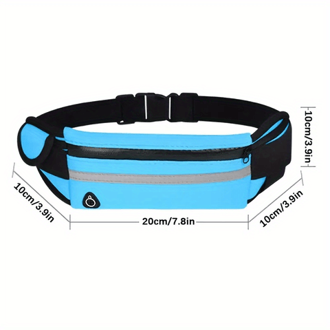 Kompakte Reflektierende Sport-Hüfttasche – Wasserdichter Handyhalter und Flaschenhalter für Laufen und Fitness