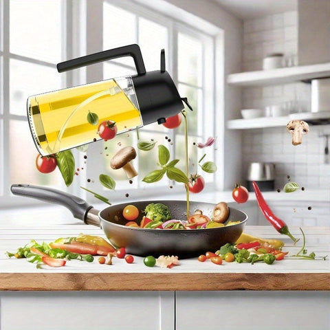 2-in-1 Ölspender und Sprühflasche - Präzise Ölkontrolle für Küche und BBQ