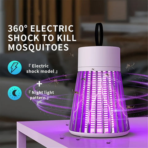 Wiederaufladbare Mückenlampe – 360° UV Elektrischer Schock Insektenvernichter
