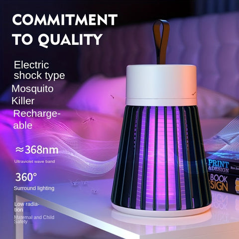 Wiederaufladbare Mückenlampe – 360° UV Elektrischer Schock Insektenvernichter