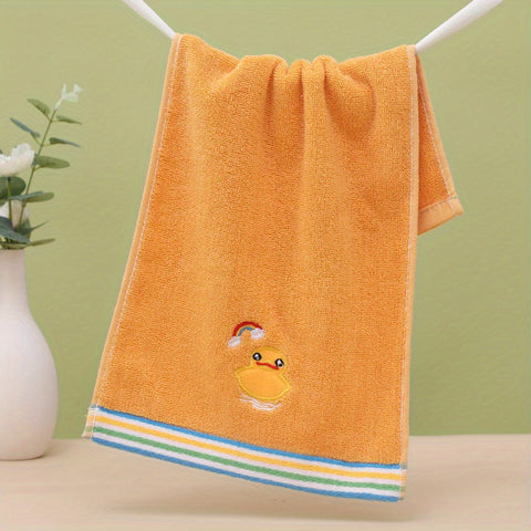 Süße Cartoon Bestickte Kleine Handtücher – Weiche Baumwoll-Set von 4