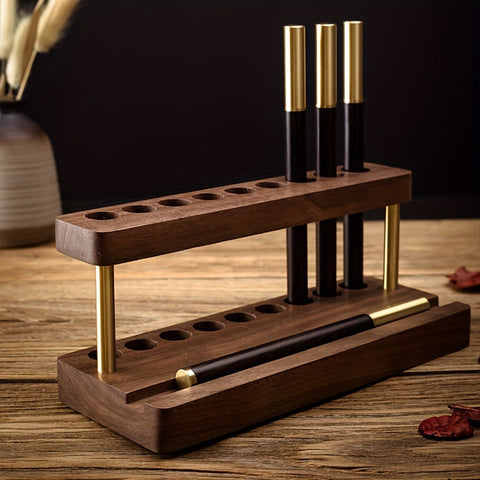 WalnussCraft Schreibtisch-Organizer – Elegant und Funktional in Einem