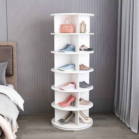 ShoeSpin 360° Drehbares Schuhregal - Platzsparend und Multifunktional