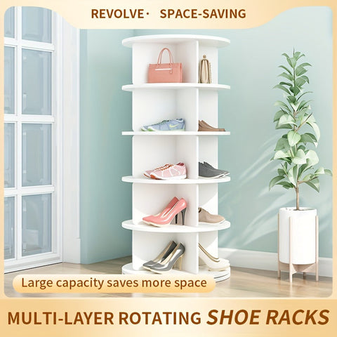 ShoeSpin 360° Drehbares Schuhregal - Platzsparend und Multifunktional