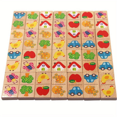 Verspieltes Domino Puzzle - Zum Lernen und Spaß haben