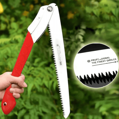 360° Verlängerbare Klappsäge - Robust und Effizient für Gartenarbeit und Camping