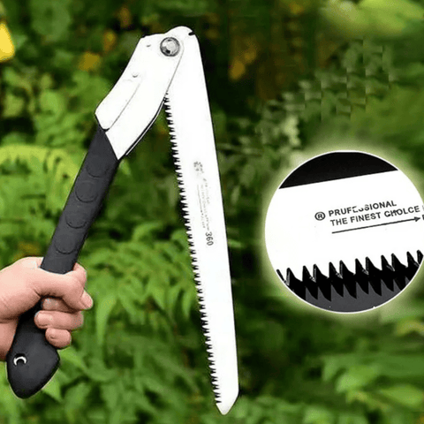 360° Verlängerbare Klappsäge - Robust und Effizient für Gartenarbeit und Camping
