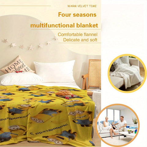 Minions Fleece Decke - Weiche & Warme Flanelldecke für Kinder