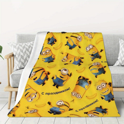 Minions Fleece Decke - Weiche & Warme Flanelldecke für Kinder