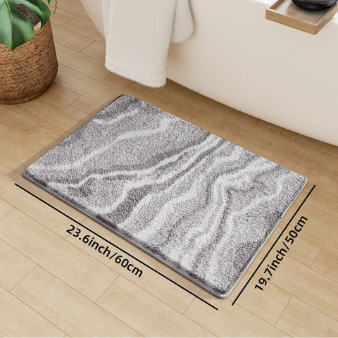 Fluffy Flocking Badmat – Absorbierend und Weich für Badezimmer oder Küche