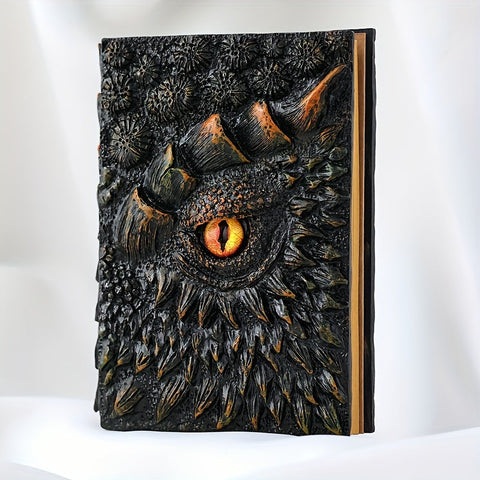 Fantasy Notizbuch mit Drachenauge – Robust und Kunstvoll