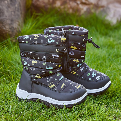 Verspielte Abenteurer Schneestiefel für Kinder - Warm und Sicher für Draußen