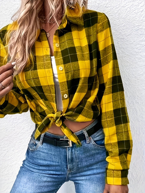 Lässige Karobluse – Stilvoll und Komfortabel für Frühling und Herbst