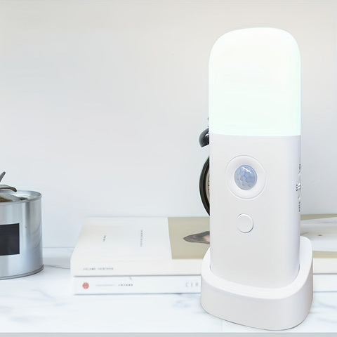 LED Nachtlampe mit Bewegungssensor – USB-aufladbar und einstellbare Helligkeit für Schlafzimmer und Flure