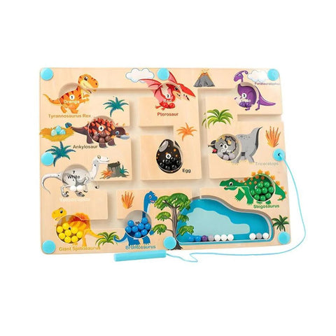 Bildungs Magnetische Dinosaurier Labyrinth - Farben und Zählen Lernen