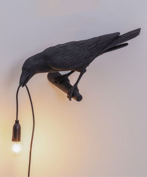 Krähen Tischlampe - Einzigartige und Künstlerische Beleuchtung