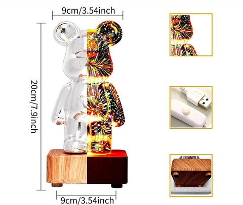 LumiBear - 3D Feuerwerkslampe