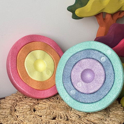 Set von 6 Bunten Balance Boards – Ideal für Kraft, Koordination und Training