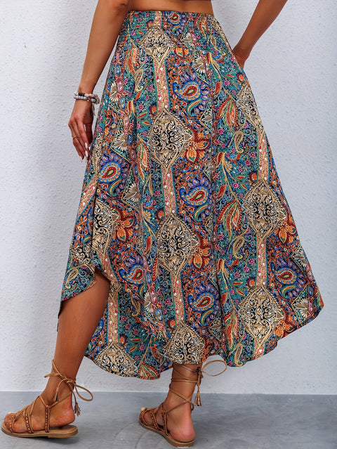 Paisley-Druck Hohe Taille Rock – Stilvoll und Bequem für Sommer und Frühling