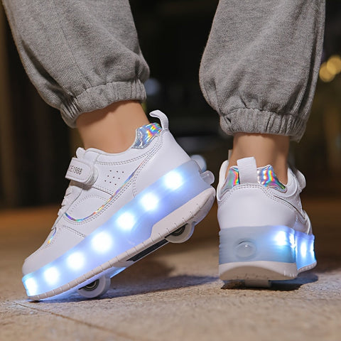 GlowRiders Roller Sneakers - Für Kinder mit Lichtspektakel