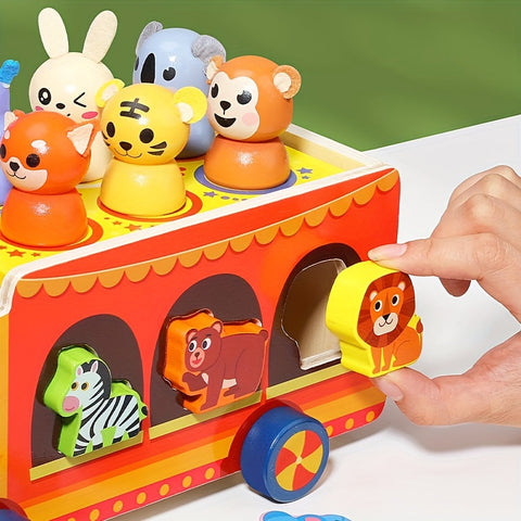 Bildungs-Spielzeug Lastwagen mit Zirkustieren - Für kreatives Spielen und Lernen