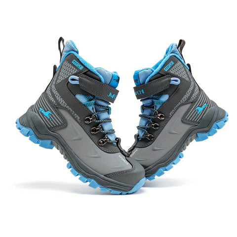 Damen High-Top Schneestiefel – Rutschfeste Wanderschuhe mit Warmfutter