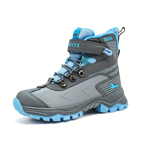 Damen High-Top Schneestiefel – Rutschfeste Wanderschuhe mit Warmfutter
