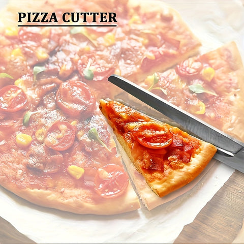 Multifunktionale Edelstahl-Pizzaschere mit Komfortgriff – Einfaches Schneiden von Pizza und mehr