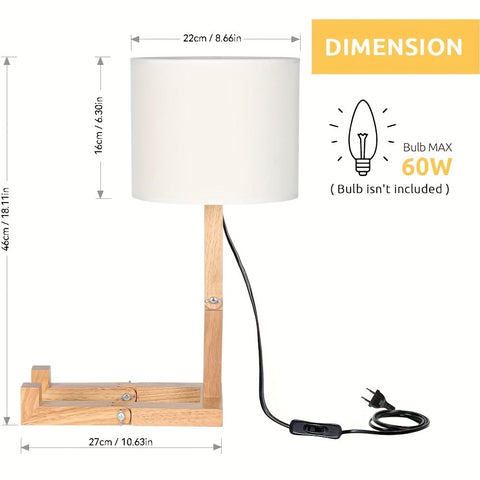 Moderne Holz Tischlampe – Flexibles Design und Stimmungsvolle Beleuchtung