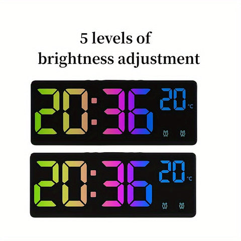 RGB Digitale Wecker – Sprachgesteuert, Doppelalarm und Temperaturanzeige