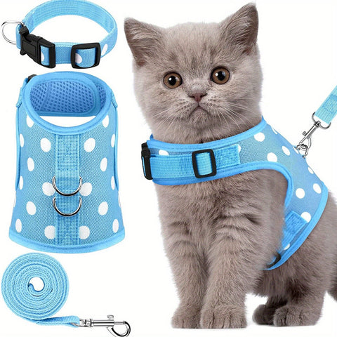 KittyComfort Geschirrset - Für Gemütliche Spaziergänge und Abenteuer