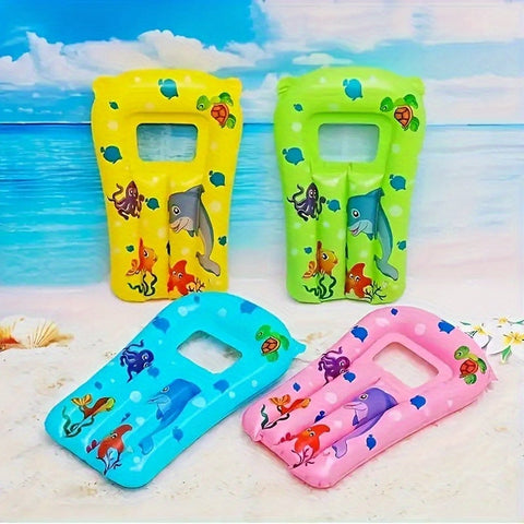 Aufblasbares Schwimmbrett – Eine Größe für Alle mit Lustigem Meereslebewesen-Design