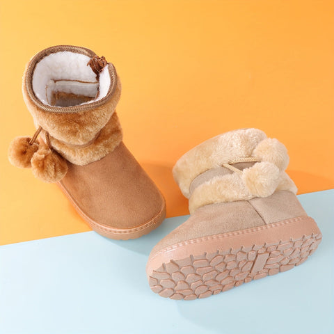 Niedliche Plüschstiefel für Mädchen - Für Wärme und Komfort