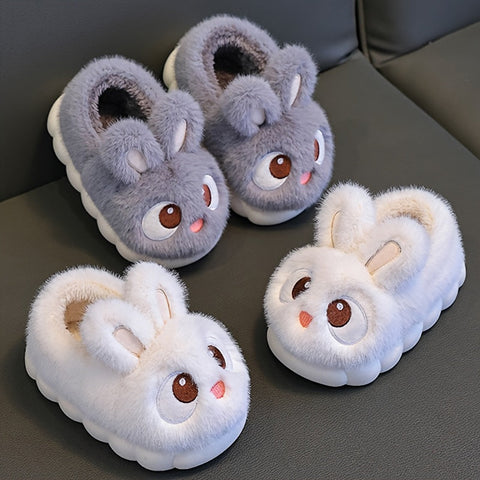 Plüsch Kaninchen Hausschuhe für Kinder - Für Bequeme Wintertage