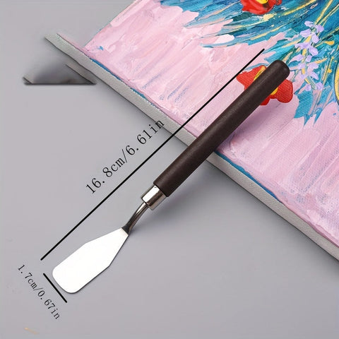 7-teiliges Edelstahl Palette-Messer Set – Zum Malen und Mischen von Farben