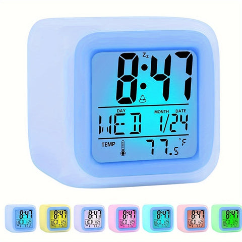 LED Digitale Wecker – Temperaturanzeige und Wettervorhersage, Stille Funktion